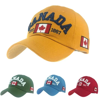 Aš myliu kanada Plauti Medvilnės Beisbolo kepuraitę Snapback Skrybėlę Vyrams, Moterims, Tėtis Skrybėlę Siuvinėjimo Atsitiktinis skrybėlės Casquette Hip-Hop Kepurės Klevas