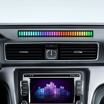 Automobilio LED RGB Garso Valdymo Ritmas, Žibintai, Aksesuarai Mercedes-Benz A B C E S, G, M, ML GLK CL, CLK CLS E GL R SL, SLK SLK-klasės