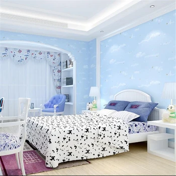 Modernus vaikas tapetai miegamajame rožinė geltona muzikos žodis simbolis tapetai kambarį, TV foną, sienos star muzikos Beibehang
