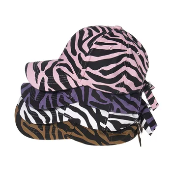Zebra modelis Beisbolo Kepurės, Vyrų, Moterų skrybėlės Gyvūnų Snapback Skrybėlę Koziris hip-pop Atsitiktinis Skrybėlę Retro Medvilnės Gorras Sunkvežimio vairuotojas Hat